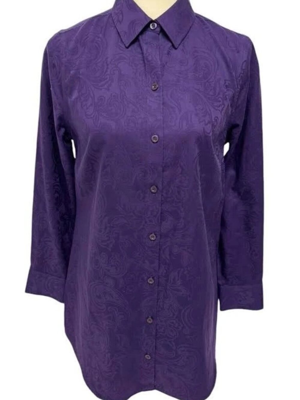 Chico's Womens Button Down Blouse Size 1 (US 8-10)
